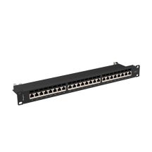 LANBERG PATCH PANEL 19" 24 PORT 1U CAT.7 FTP BLACK PPS7-1024-B
