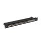 LANBERG PATCH PANEL 19" 24 PORT 1U CAT.7 FTP BLACK PPS7-1024-B