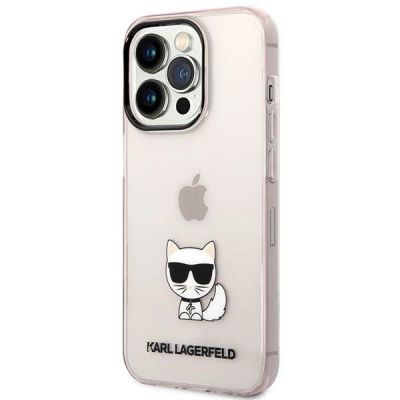 2. Karl Lagerfeld Choupette Body Case for iPhone 14 Pro Max - Pink