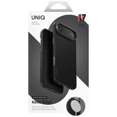 6. Uniq Keva EDGE Magclick Charging Case for iPhone Air - Black