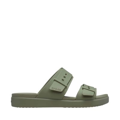 Crocs Brooklyn Buckle Low Women's Slides Green 211215 3BX 38-39