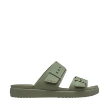 Crocs Brooklyn Buckle Low Women's Slides Green 211215 3BX 38-39