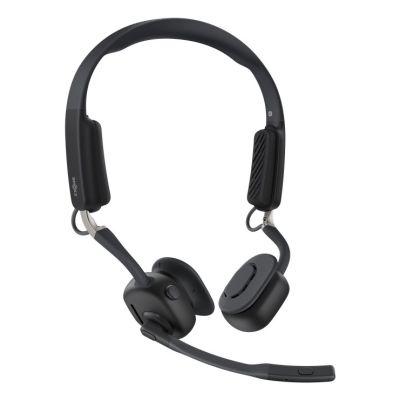 12. Shokz OpenMeet mic-ANC USB-C wireless bone conduction headphones + USB-A adapter black