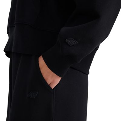 6. Women's sweatshirt 4F F1887 deep black 4FWAW25TSWSF1887 20S