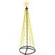 20. DECORATIVE CHRISTMAS TREE 154 LED RGB 150 CM BLACK