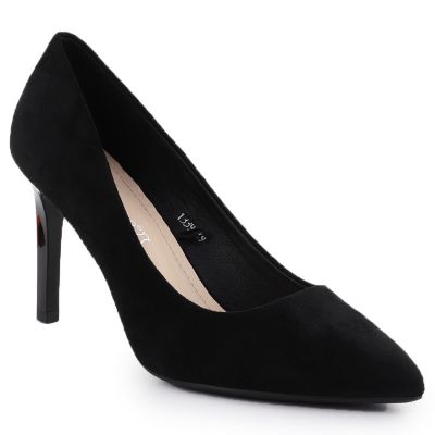 7. Black suede stiletto pumps Sergio Leone 1339