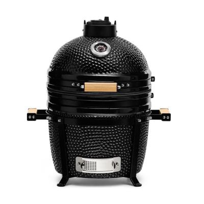 4. Kamado Bono Minimo Ceramic Grill 15” Kamado barbecue/grill Cart Charcoal (fuel) Black