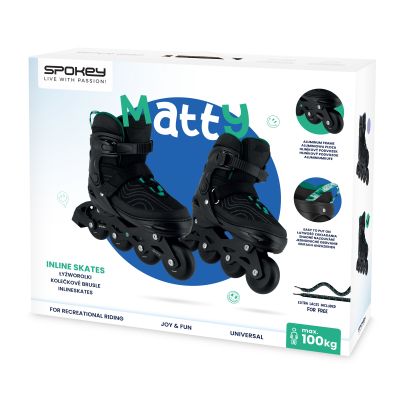 19. Spokey Matty Rollers SPK-943453 size 35-38 GN 