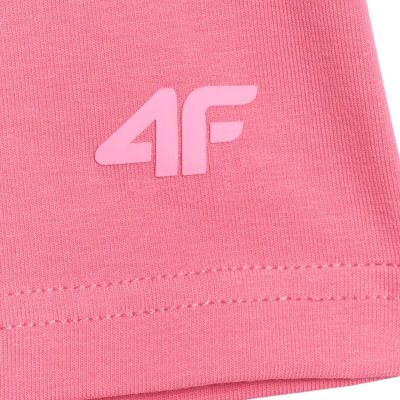 4. Girls' shorts 4F CAS F028 pink 4FJWSS26TSTIF028 54S