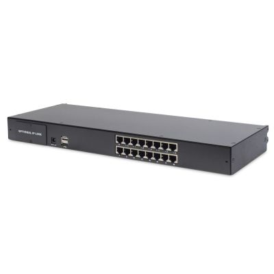 8. Digitus Modular Console with 19” (48.3 cm) TFT Monitor, 16-Port Cat. 5 KVM Switch & Touchpad, German Keyboard