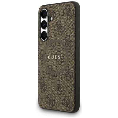 2. Guess 4G Ring Classic Logo MagSafe case for Samsung Galaxy S25 FE - brown