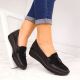 12. Rieker W RKR395 black wedge shoes