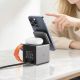 7. Acefast E34 22.5W 3-in-1 inductive charger with built-in cable for smartphone and smartwatch - gray