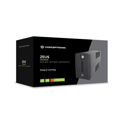 6. Conceptronic UPS 850 VA/480 W/2xUK/HID USB/RJ45in/Out/AVR sw