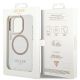 8. Guess Metal Outline Magsafe case for iPhone 15 / 14 / 13 - gold