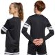 4. adidas Squadra 25 Long Sleeve Jersey for Kids Black and White JJ0047