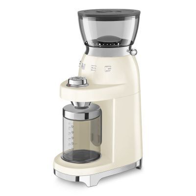 15. Smeg CGF03CREU Coffee Grinder 150W Cream