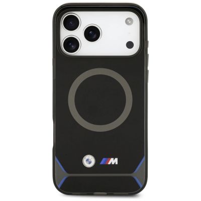 3. BMW M IML Metal Buttons & Logo MagSafe Case for iPhone 17 Pro Max - Blue