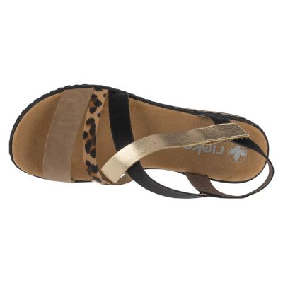 3. Rieker Sandals V3663-92 Brown 36