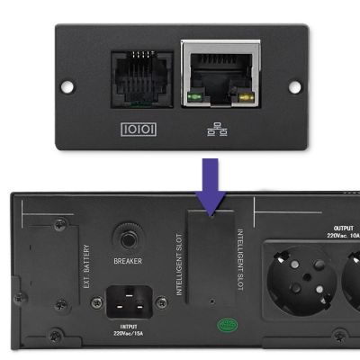 6. UPS RACK Qoltec Pure Sine LCD 3000VA 2400W emergency power supply