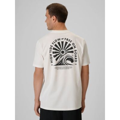 2. Men's relaxed T-shirt with print 4F 4FRSS26TTSHM4296-11S