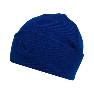 Calvin Klein CK Logo Beanie Blue - LZ04D8076G-IZ4