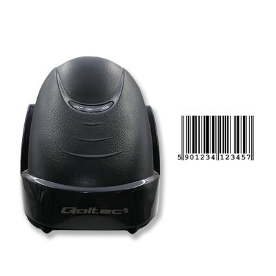 5. QOLTEC LASER BARCODE READER | 1D | USB | BLACK