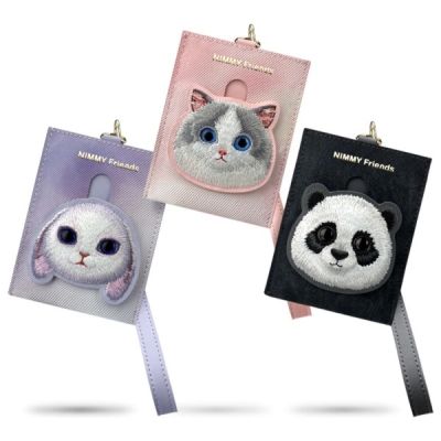 5. Nimmy Big Eyed Pet 2.0 Rabbit Wallet Card Holder - Purple