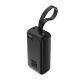 Wozinsky W8-W 30000 mAh 30W Powerbank 2x USB-A and USB-C with Flashlight - Black