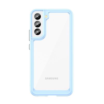 3. Outer Space Case for Samsung Galaxy S23+ cover with a flexible frame blue