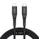 Tech-Protect Ultraboost UB11T USB-C / USB-C PD 240W / QC3.0 Cable 200 cm - Black