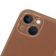 6. Dux Ducis Yolo iPhone 14 Plus case elegant brown faux leather cover