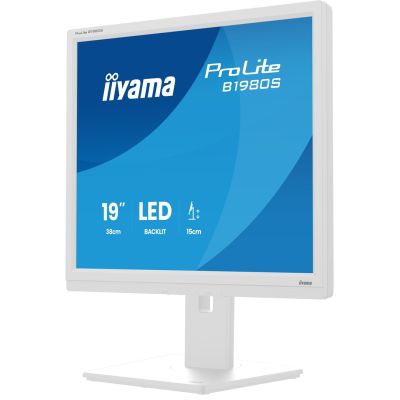 3. iiyama ProLite B1980S-W1 computer monitor 48.3 cm (19") 1280 x 1024 px SVGA LED White