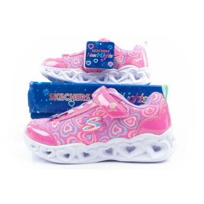 10. Skechers S Lighs-Heart comfortable LED sports shoes for girls