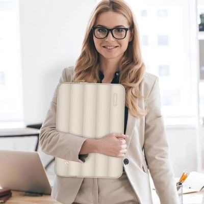 7. Tech-Protect Puffy 15-16 Laptop Bag - Beige