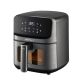 ELDOM FAT-FREE FRYER FR45 FRITELO 1500W TEMP REGULATION 80-200°C GLASS WINDOW IN THE CONTAINER TOUCHSCREEN CONTROL PANEL