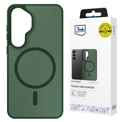 20. 3mk Smoke MagCase for Samsung Galaxy S25 - Green-Translucent