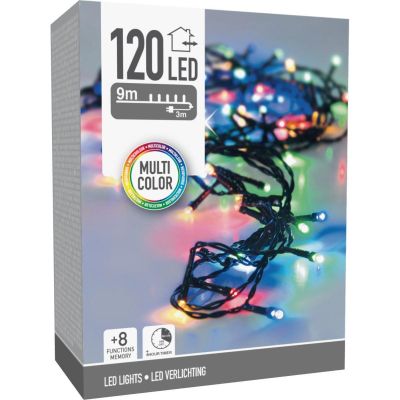 14. CHRISTMAS TREE LIGHTS STRING LIGHT 120 LED TIMER MULTICOLOR