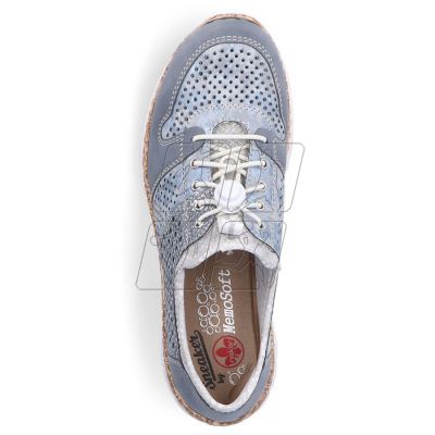 19. Rieker W N4255-12 openwork sports shoes blue