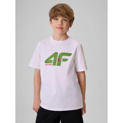 Boy's cotton T-shirt 4F 4FJRSS26TTSHM4280-10S
