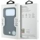 8. BMW Sign Kevlar Metal Logo MagSafe Case for iPhone 18 Pro Max / 17 Pro Max - Dark Gray