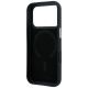 7. BMW Sign Deboss Quilted Metal Logo MagSafe Case for iPhone 18 Pro Max - Dark Gray