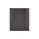 16. LANBERG WALL-MOUNTED RACK CABINET 19" 12U 540X350 BLACK GLASS DOOR (FLAT PACK)