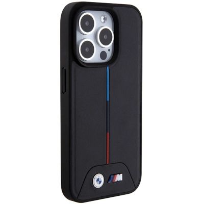 4. BMW Quilted Tricolor MagSafe case for iPhone 15 Pro - black