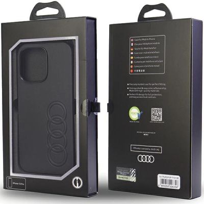 6. Audi Synthetic Leather iPhone 13 Pro / 13 6.1" black/black hardcase AU-TPUPCIP13P-TT/D1-BK