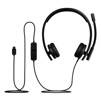 5. Logitech H570E Headset Wired Headband Office/Call Center USB Type-C Black