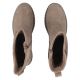 5. Women’s Beige Ruched Leather Ankle Boots Filippo DBT6402