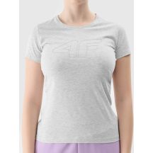 Women's slim T-shirt with logo 4F 4FWSS24TTSHF1163-27M