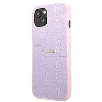 2. Guess GUHCP13SPSASBPU iPhone 13 mini 5,4 "purple / purple Saffiano Hot Stamp & Metal Logo