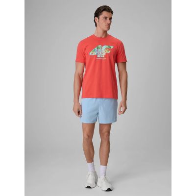 3. Men's regular printed T-shirt 4F 4FRSS26TTSHM4305-63S